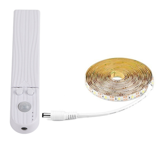 1M 2M 3M Trådlös rörelsesensor LED-remsa Batteridriven nattlampa under sänglampa för garderobsskåp trappor hall
