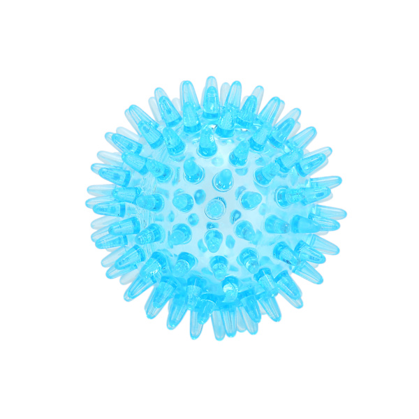 Spikig boll ihålig mjuk transparent styrka återhämtning övning stressavlastning massageboll för hand handled 7cm