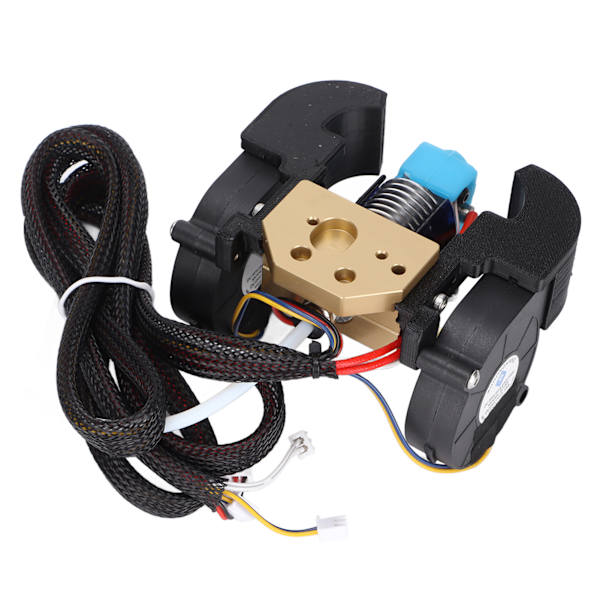 Helt i metall V6 Hotend Bra värmeavledning Installera Byt ut enkelt Bred kompatibilitet 3D-skrivartillbehör med 3 fläktar