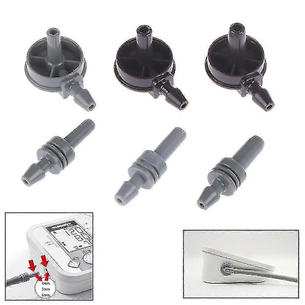 4mm/5mm/6mm Digital Blodtrycksmätare Armmanschett Anslutning Arm Tonometer Zekai CL