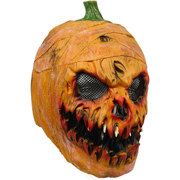 Halloween-naamio, pelottava lateksikurpitsapää, naamiaisasu, juhlatarvikkeet