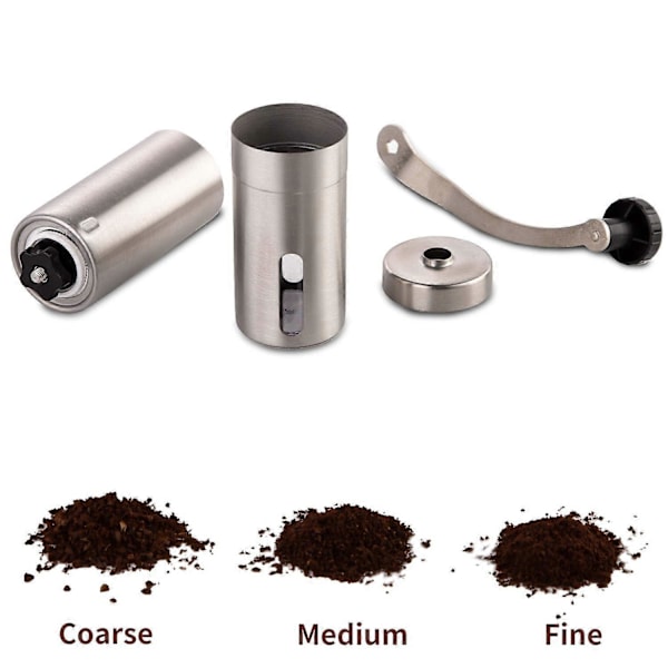 2025 Ny Manuell Kaffekvarn Rostfritt Stål Hand Kaffekvarn Keramisk Burr för Aeropress, Bryggkaffe