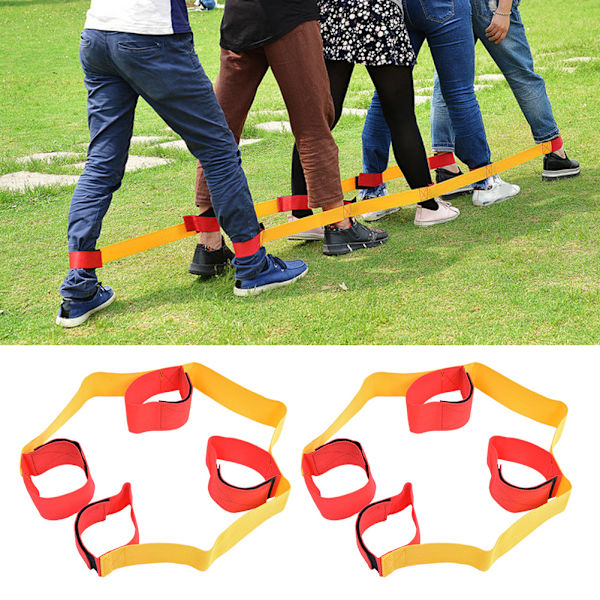 1 par utomhussportutrustning Flerspelarben med fast bälte Teamwork Game Interactive Toys4 personers bälte