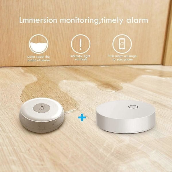 Vandlækagesensor, Trådløs Zigbee Smart Home Vandlækagedetektor Vanddyppelsessensor