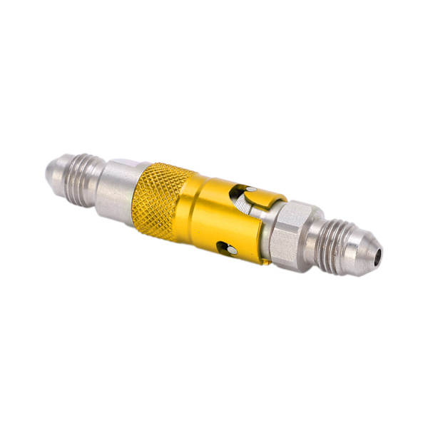Motorcykel Bremseslange Væske Quick Release Fitting Adapter Rustfrit Stål Universal Gul