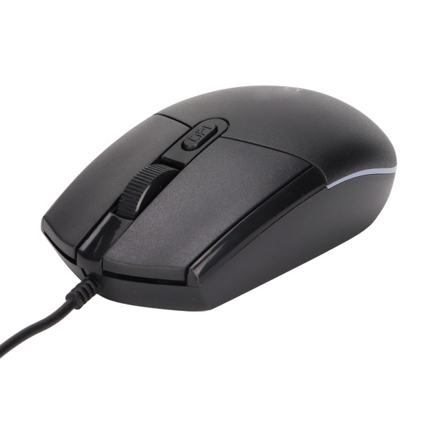 RGB Gaming Mouse 1600DPI High Fit RGB-baggrundslys Kompakt bærbar mus med ledning til kontorhusholdning