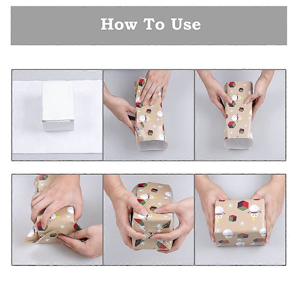 12-pack presentpapper, för julgranspresentpapper