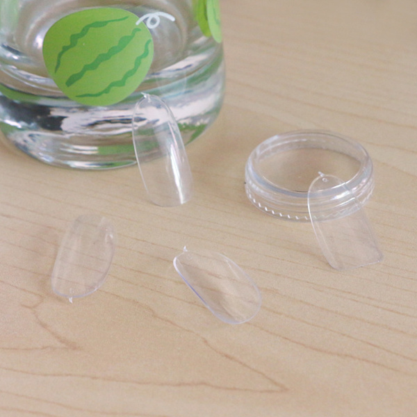 50 kpl / sarja läpinäkyviä tekonkynsien tarroja, täysi peitto, DIY-kynsien koristelu, manikyyritarrat #5