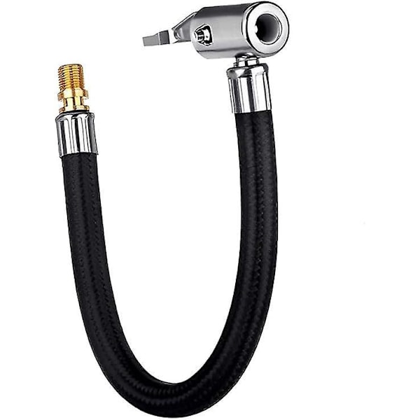 1 inflasjonsslangeadapter, bilventiladapter med låsende dekkklemme, brukt for å vri og konvertere til låsende tilkobling dekkpumpe slange