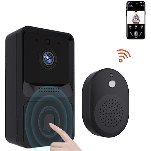 HD-nattvision Smart WiFi trådlös dörrklocka kamera