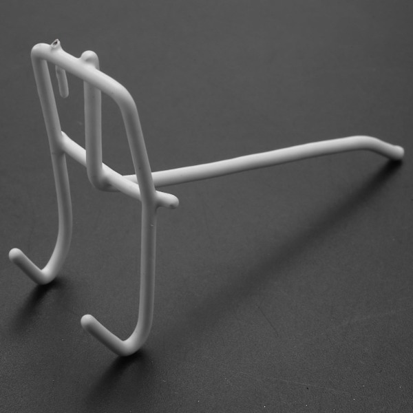30 st 10 cm Långa Vita Metallbutiks Grid Väggfäste Display Krokar-B5