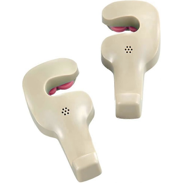 (Set med 2) Universal Bil Bilsäteshållare Krok för Matvaror Kläder Handväska beige
