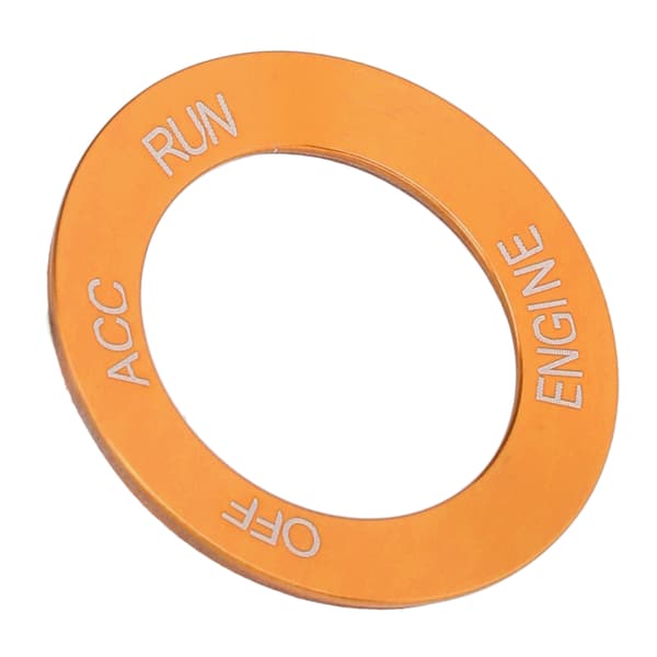 Motor Start Stop Afbryderring Aluminiumlegering Rustfri Erstatning for Dodge Challenger 2010‑2021 Orange