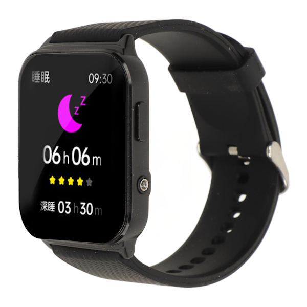 Blodsockermätare Smartwatch 1,83 tum färgskärm IP67 Vattentät Temperatur Hjärtfrekvens Blodsockerövervakning Sport Smartwatch för män kvinnor Svart