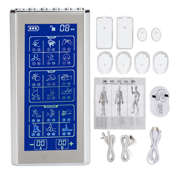Tens Unit Muscle Massager 36 Modes 10 Strength Sähköinen pulssihierontalaite alaselän kaulan olkapäälle