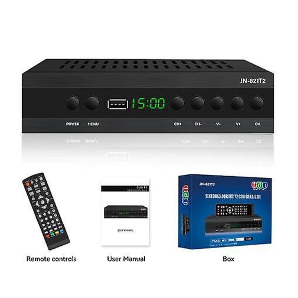 DVB T2 HEVC 265 Digital TV Tuner DVB-T2 265 1080P HD Decoder USB Terrestrial TV Receiver