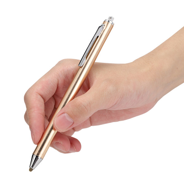 Stylus med stoffhode for Samsung Tab/LG/Huawei/Xiaomi-smarttelefoner og nettbrett for iPad 2018 (gull)