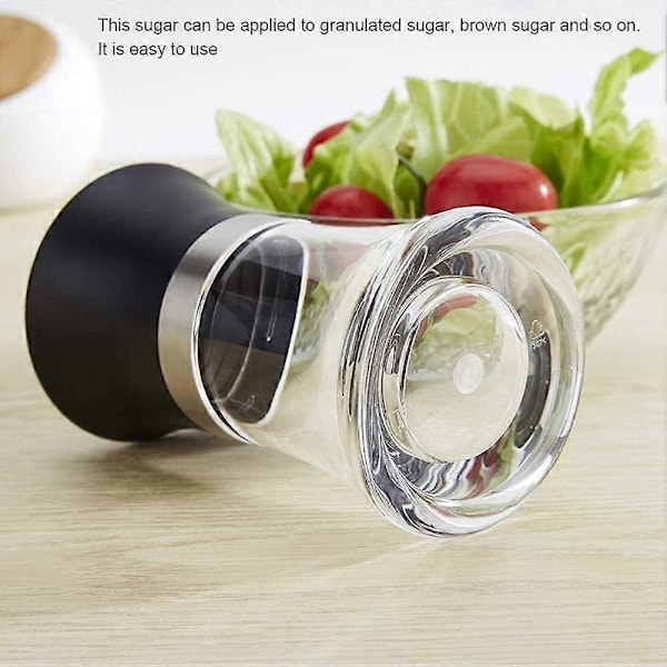 Sukkerdispenser, Sukkerheller i plast Klar Sukkerdispenser Heller Shaker Lufttett Sukkerkrukke Krydder