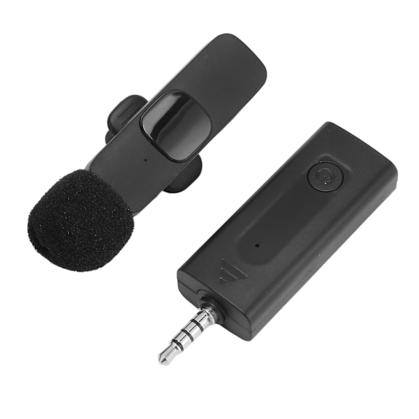 3,5 mm trådløs Lavalier reversmikrofon Intelligent støjreducerende automatisk parringsclip-on-mikrofon til live-optagelse