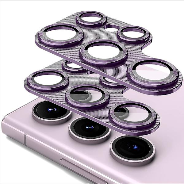 Kameraskydd för Samsung Galaxy S23 Ultra 2023 - Metall och härdat glas Anti-Scratch HD-linsöverdrag röd