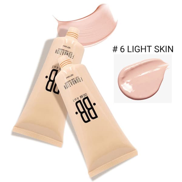 Profesjonell flytende sminkefoundation langvarig feilfri concealer kosmetikk 5#