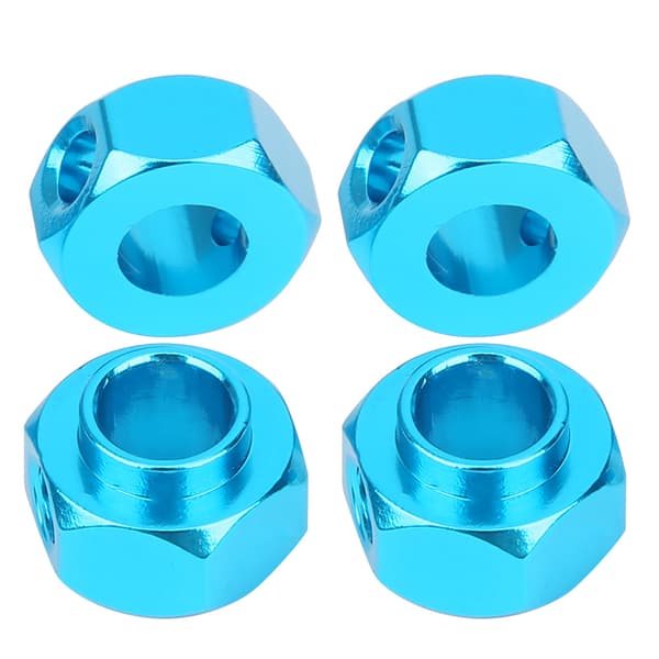 Aluminium Alloy Hex Hub Udvidelsesforbindelsestilbehør til Traxxas/TRX4 1/10 RC Modelbil Blå