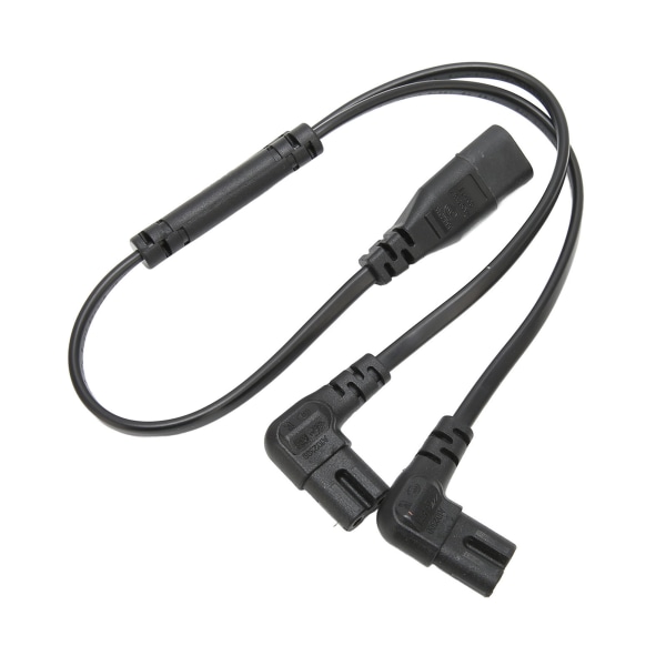IEC320 C8 til dobbel C7-kabel hann til hunn 1 inn 2 ut AC-strømsdeler-kabel for LCD-skjerm skrivebordslampe 100‑250V