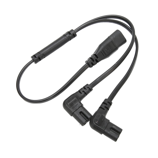 IEC320 C8 till Dual C7 Sladd Hane till Hona 1 i 2 Ut AC Strömdelare Kabel för LCD Monitor Skrivbordslampa 100‑250V