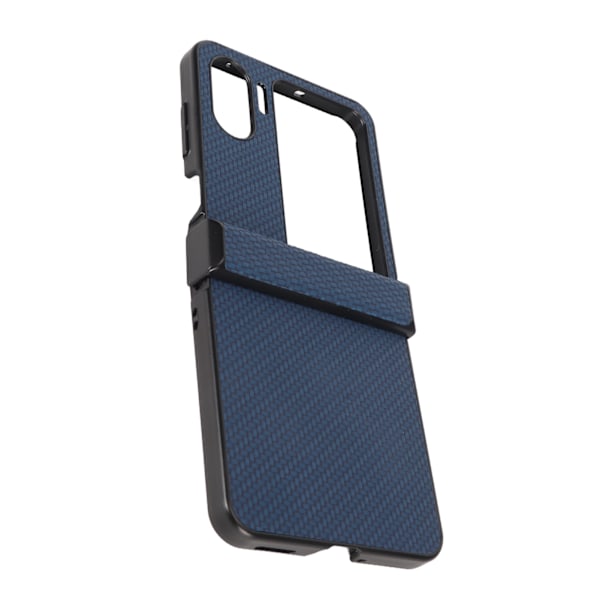 Fodral för OPPO Find N2 Flip i kolfiberstruktur, vikbart mobilskal i plast, blått