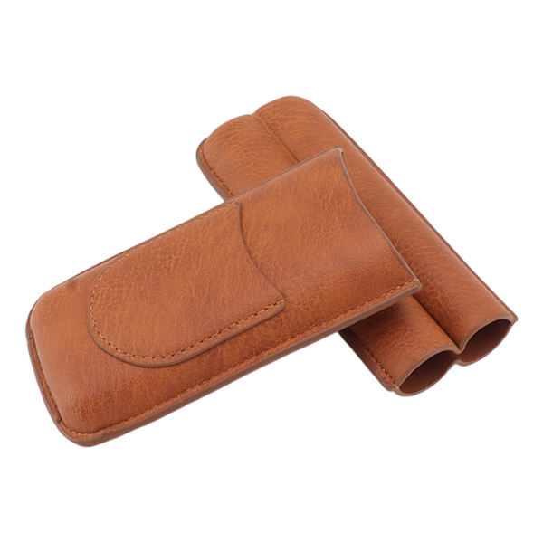 Cigar Carrying Case Portable Leather Small Cigar Humidor Case Holder för födelsedagspresent