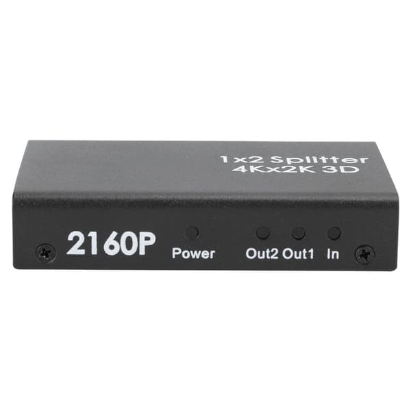 HDMI Splitter En ind To High Definition 1 ind 2 ud Distributør 1x24K Konverter 100‑240VUK