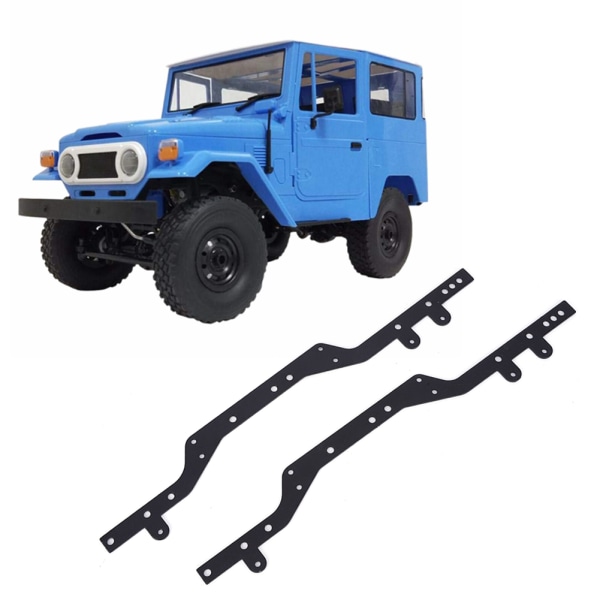 2kpl RC-auton metallirunkopalkkien vaihtotarvike WPL C34 C34K C34KM 1/16 Blackblack