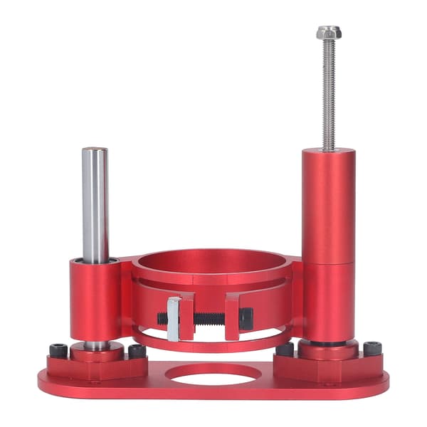 Fräslyftbas Maximal 47 mm höjd Aluminiumlegering Rostfritt stålstång Träbearbetning Lyftbordsbas