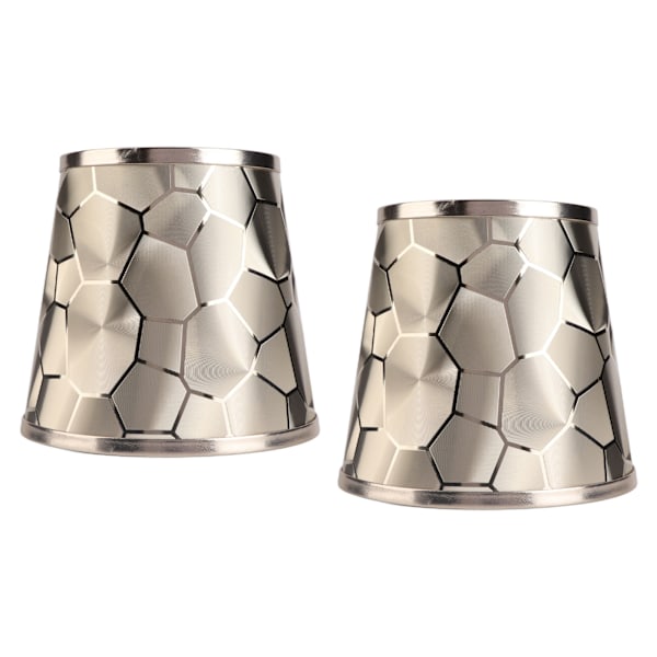 2 st trumlampskärm E14 PVC modern dekorativ liten tunna lampskärmsskydd för bordsvägg taklampa