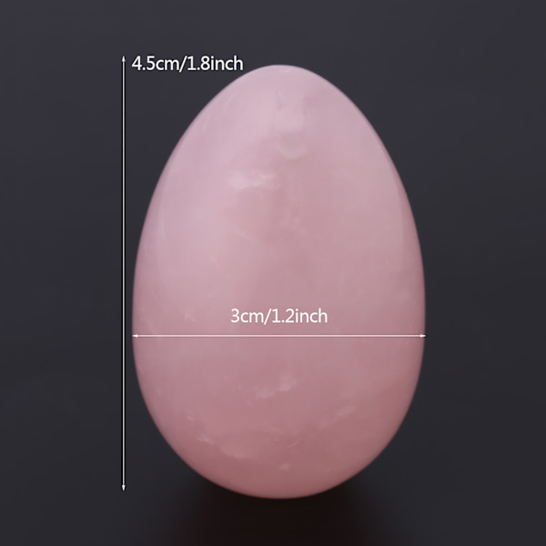 Rosenkvarts Yoni Egg for Postpartum Recovery og Kegel Exercise