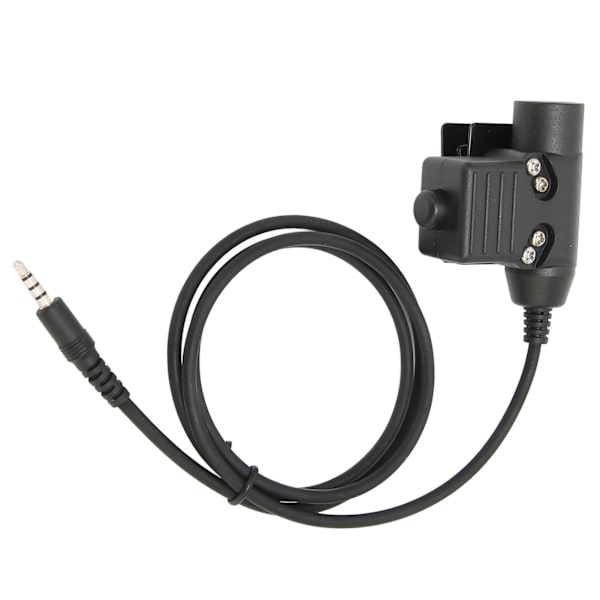 Halsmikrofonheadset 7,1 mm plug 2-vägs radiohörlur med U94 PTT för 3,5 mm mobiltelefon