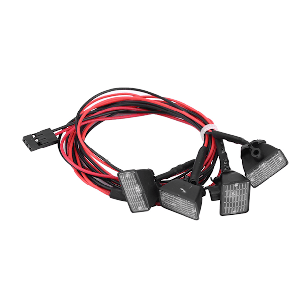 RC Crawler Roof Lights LED'er Light Bar Lampe tilbehør til Axial scx10 Traxxas trx-4 bil (hvid)