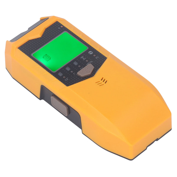 Stud Finder Veggskanner Sensor 5 Moduser Håndholdt Detektor LED-skjerm for Tre AC Wire Center Edge Gul