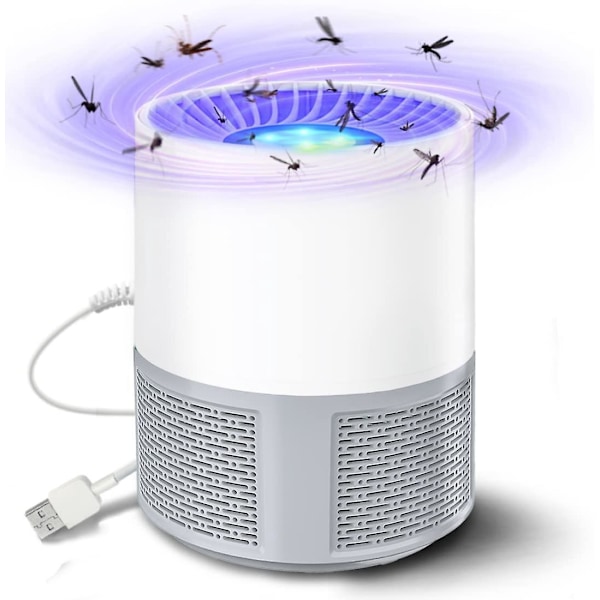 USB-myggdödande lampa, högeffektiv tyst inomhus/utomhus insektsfälla
