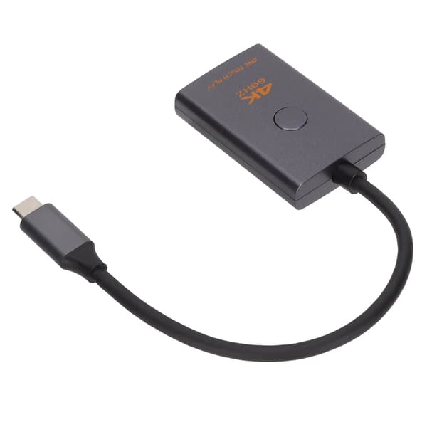 Typ C till HD Multimedia Interface-adapter 18 Gbit/s 4K-videokonverterare för konferenssändningsmonitor