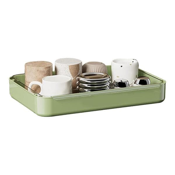 Bordsförvaringsställ Stor kapacitet Mugghållare med dräneringsbricka för köket 1PCS Grön 1PCS Green With drain tray