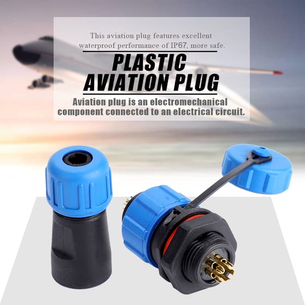 IP67 SP13 5-pin vanntett plastpluggkontakt (5-pin)