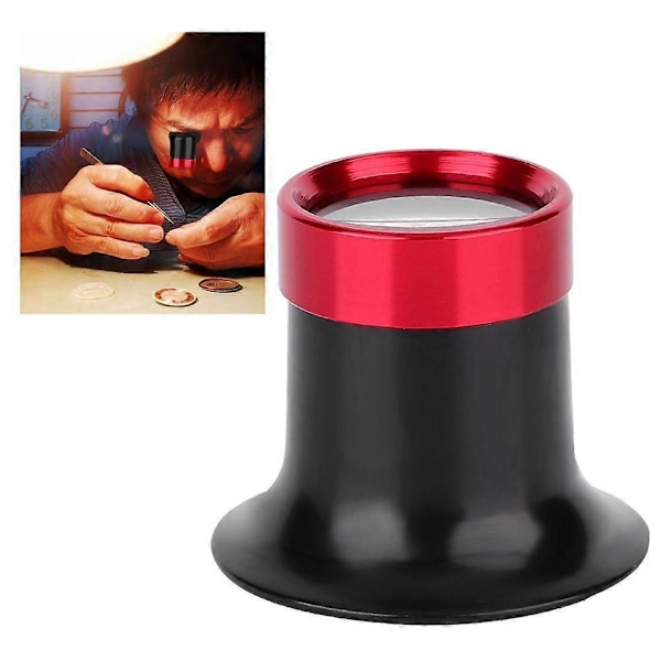 10 x Urmager Lup, Forstørrelsesglas, Monokulær, Forstørrelsesapparater til Ureparation, Forstørrelsesglas i Aluminiumlegering til Hobbyur