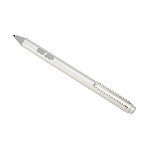 Aktiv stylus 4096 nivå trykkfølsom tiltfunksjon kapasitiv styluspenn for Microsoft Silver