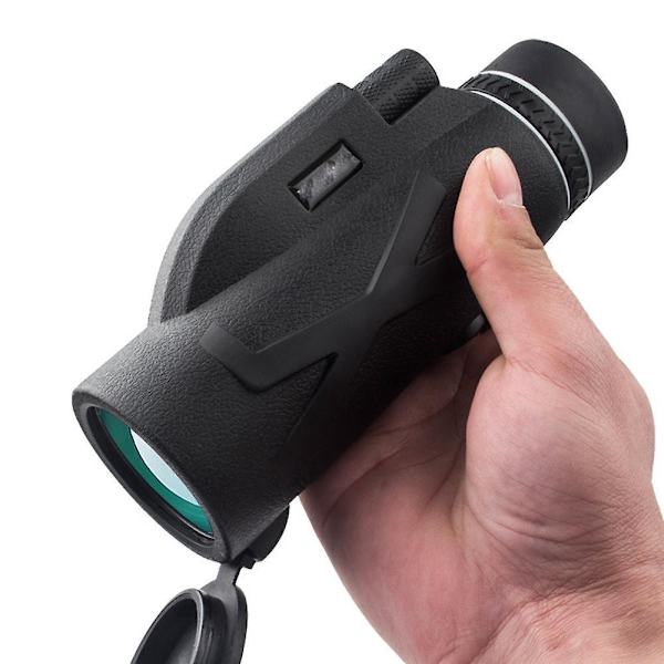 Højtydende vandtæt HD monokulær kikkert med smartphoneholder og stativ - ideel til boldspil og sightseeing