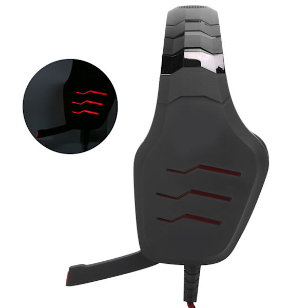 GT85 LED 3.5mm pelikuulokkeet mikrofonilla tietokoneen matkapuhelimeen USB-johdollinen kuulokemikrofoni