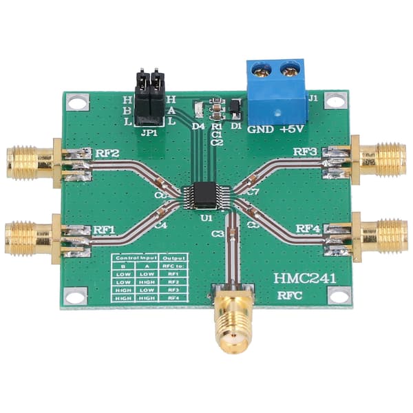 RF-switchmodul 1-polet DC-3,5 GHz 4-vejs trådløs båndskiftekorttilbehør HMC241