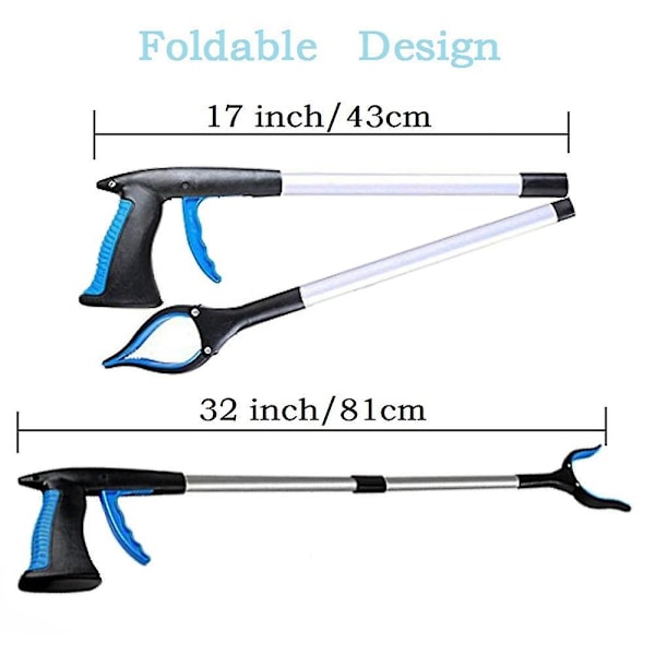 Plockverktyg, 82cm Griptång för Äldre, Extra Lång, Lättviktig och Bekväm