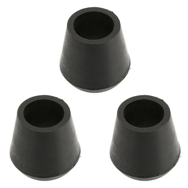 3 STK krykkespisser 22 mm indre diameter gummimateriale Innebygd kobberplate spadestokkspisser for utskifting