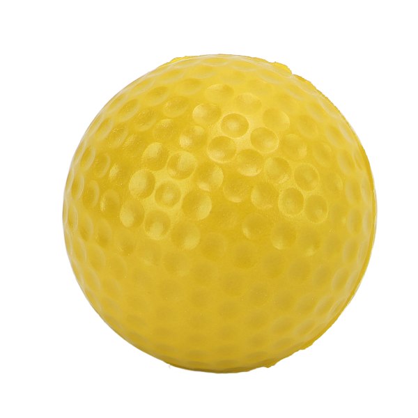 42,5 mm PU-skum golfbolde Stærk fleksibilitet udendørs golføvelsesbold til sport FitnessGul